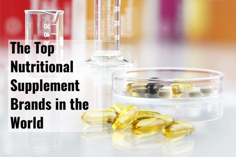 Dish of supplements and vitamins