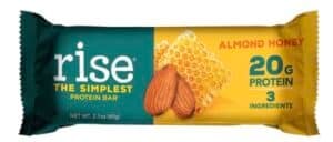 rise Bar Almond Honey all natural protein bars