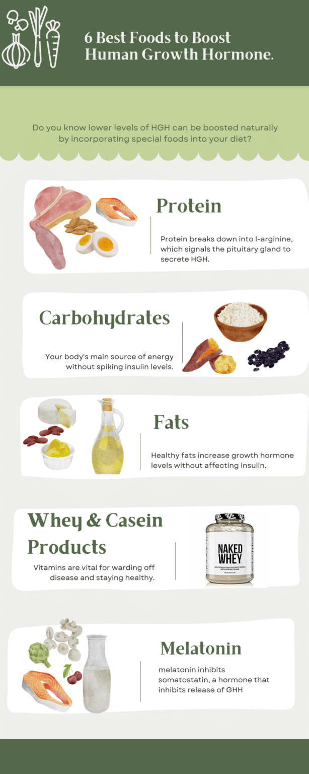 Visual Reference: 5 Best Foods To Increase Human Growth Hormone Naturally
